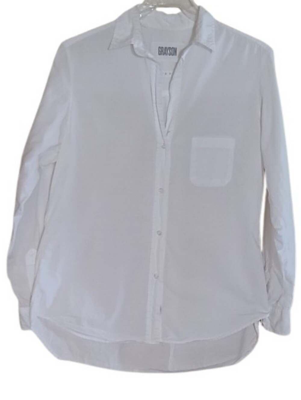 Grayson By Frank &Eileen The Hero 100% Cotton Button Down Top White - Picture 3 of 16